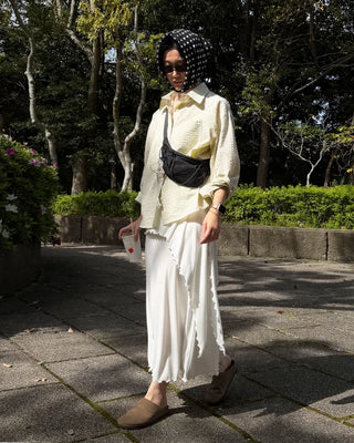 Frilled layered skirt