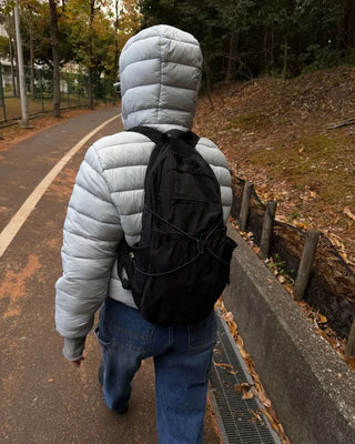 High-neck light padded jacket