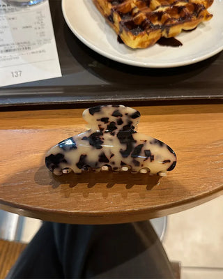 Leopard Half Circle Hair Clip