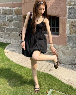 Balloon camisole mini dress