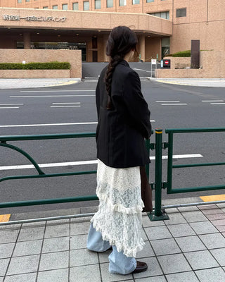 Lace long skirt