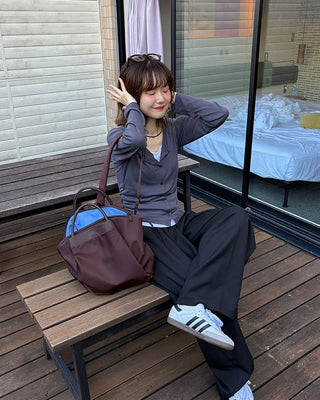 Shirred Layered Cardigan