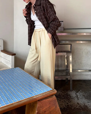 Checked oversized shirt