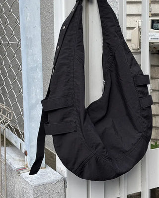 Big buckle shoulder bag