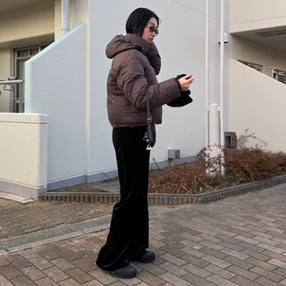 Hooded padded jacket