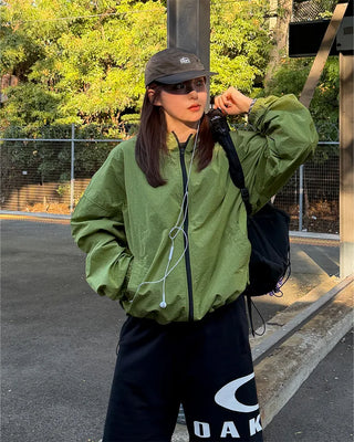 Oversized windbreaker