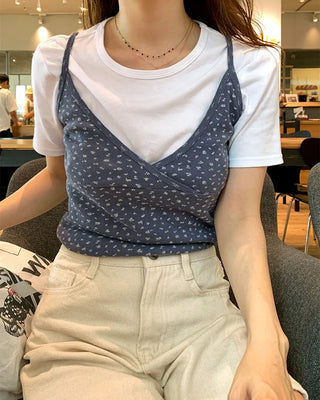 Flower Slit Sleeveless