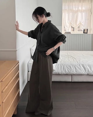 Basic wool shirt