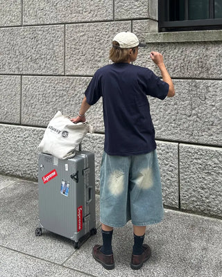 Vintage Wash Bermuda Denim
