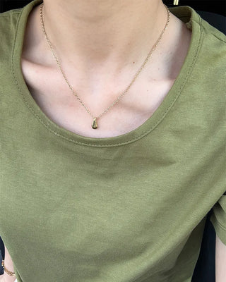 Drop motif necklace