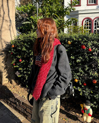 USA Flag Jacquard Knit