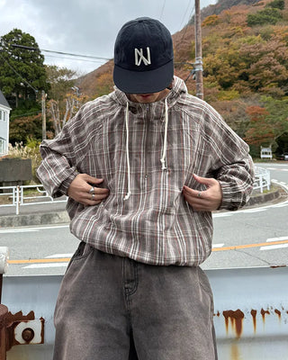 Checkered Anorak Parka