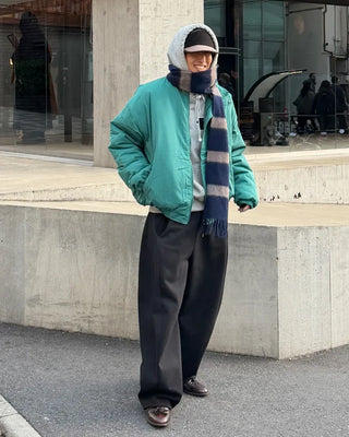 High-neck down jacket