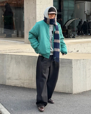 High-neck down jacket