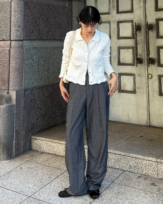 Unisex Double Pintuck Stripe Pants