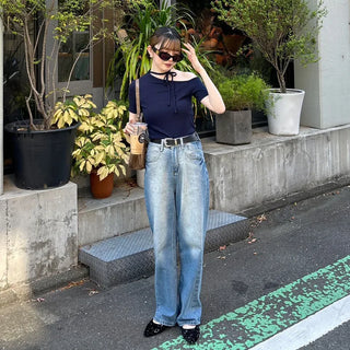 Unbalanced Strap T-Shirt