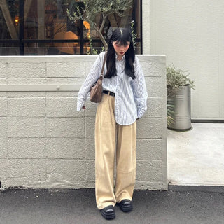 Oversized striped shirt