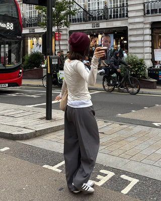 Side-button slacks