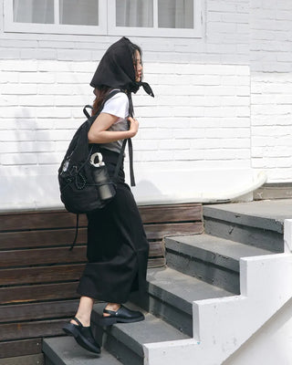 [8th Re-release] [BEST 50] [6th Re-release] (ORIGINAL) Line Cotton Scarf (black)