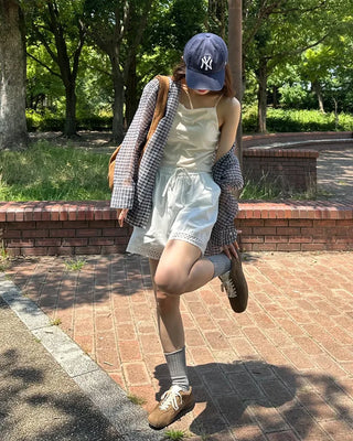 Suede round sneakers