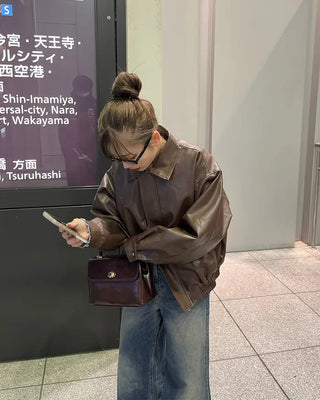 Handle Square Shoulder Bag