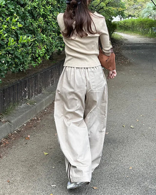 Elastic waist sweatpants