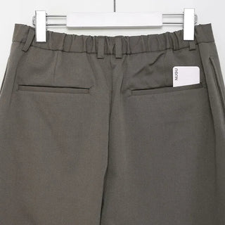 Two-pleat wide slacks