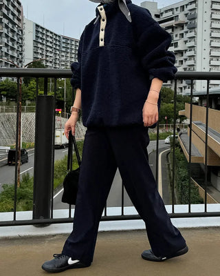 Warm Button Fleece Anorak