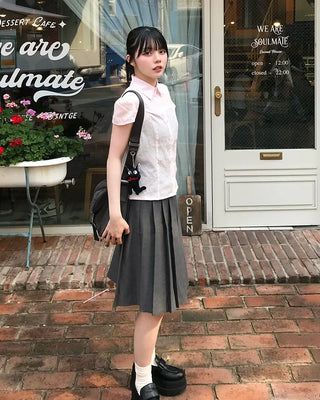 Smol Stripe Cap Sleeve Shirt
