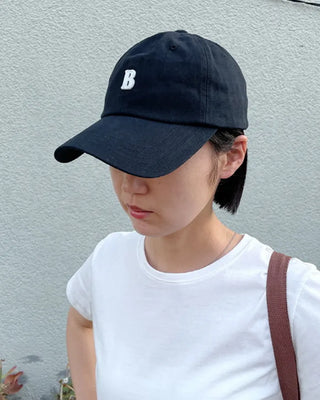 B cotton ball cap