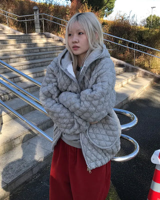 Quilted Hooded Blouson