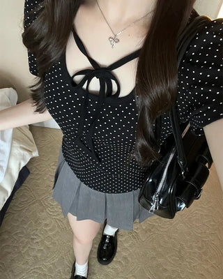 Tie Dot Half Sleeve T-Shirt