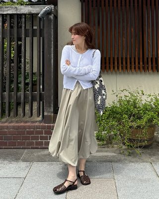 Balloon bunning long skirt