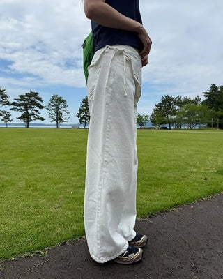 Eyelet Wrap Set Cotton Pants