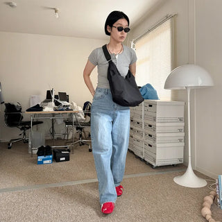 Shirring shoulder bag