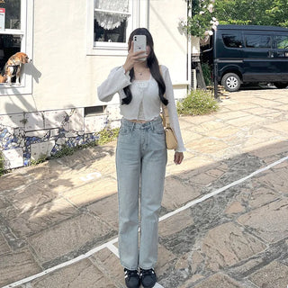 Sheer open cropped cardigan