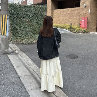 Oversized pocket denim jacket