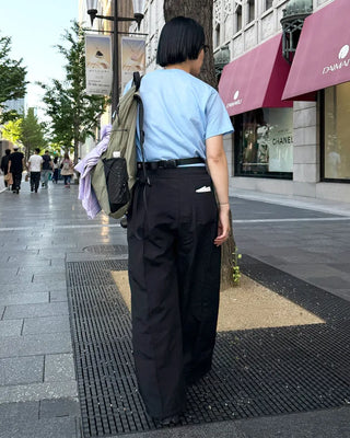 [1st Re-release] (ORIGINAL) Nylon Pintuck Wide Pants (black)