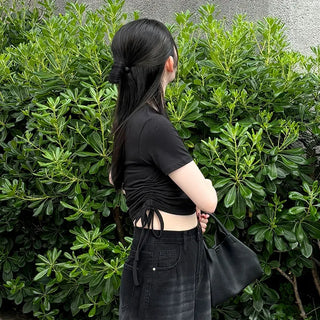 Waist Shirring T-shirt
