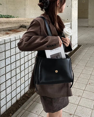 Flap belt shoulder bag