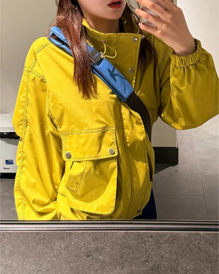 Stitched Windbreaker