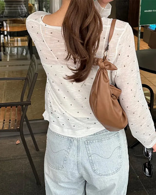 See-through polka dot summer cardigan