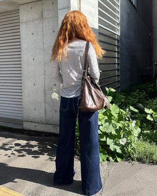 X Wide Side Seam Rigid Denim Pants