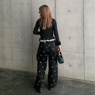Frill Lace Banding Pants