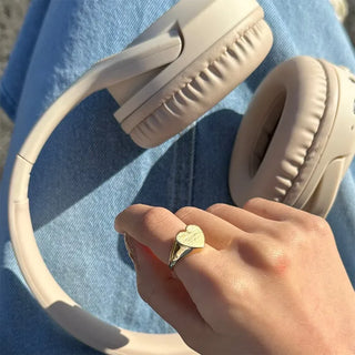 Bordeaux Heart Ring