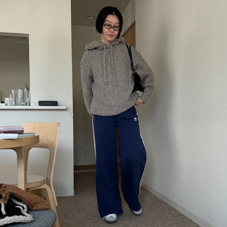 Alpaca wool parka knit