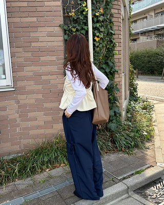 Side-ribbon cargo pants