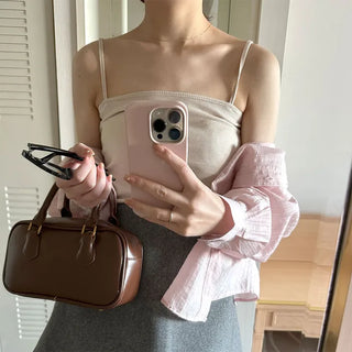 Basic Square Sleeveless Top