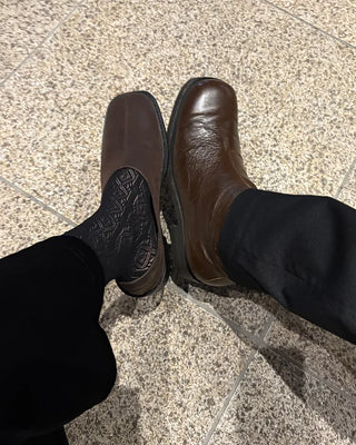 Square mule loafers