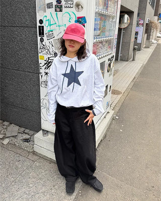 (Unisex) Studded Belt Wide Pants
